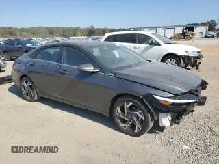2024 Hyundai Elantra SEL with VIN KMHLS4DG0RU717599, listed as a Copart auction lot 76830314 with 7,205 mi miles and Salvage title. Bid and sale history available at DreamBid. Image 4.