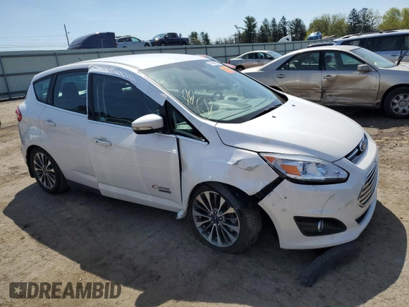 2017 Ford C-Max Energi Titanium with VIN 1FADP5FU1HL106901, listed as a Copart auction lot 51424934 with 0 mi miles. Bid and sale history available at carsss.com. Image 4.