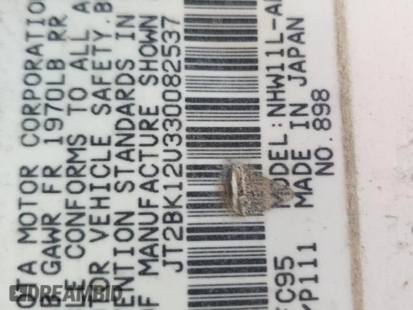2003 Toyota Prius with VIN JT2BK12U330082537, listed as a Copart auction lot 43859375 with 0 mi miles and Non Repairable. Bid and sale history available at carsss.com. Image 13.