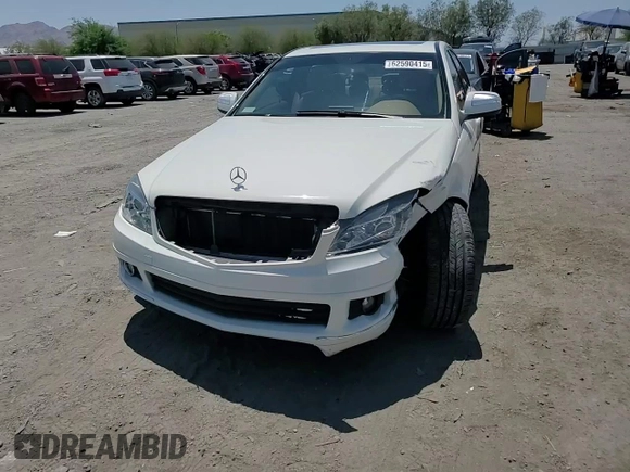 2008 Mercedes-Benz C 300 Sport with VIN WDDGF54X08F080142, listed as a Copart auction lot 62590415 with 55,448 mi miles and Salvage title. Bid and sale history available at DreamBid. Image 13.