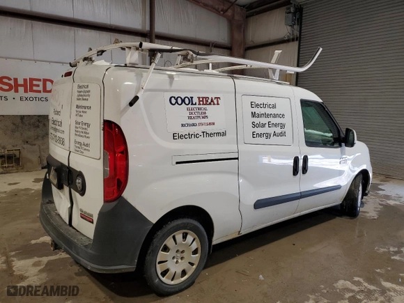 2016 Ram ProMaster City Cargo Van Tradesman SLT with VIN ZFBERFBTXG6B92160, listed as a Copart auction lot 46147085 with 97,622 mi miles and Salvage Title. Bid and sale history available at carsss.com. Image 3.