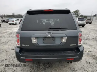 2006 Honda Pilot EX-L with VIN 2HKYF18506H508780, listed as a Copart auction lot 45502155 with 209,765 mi miles and Salvage Title. Bid and sale history available at DreamBid. Image 6.