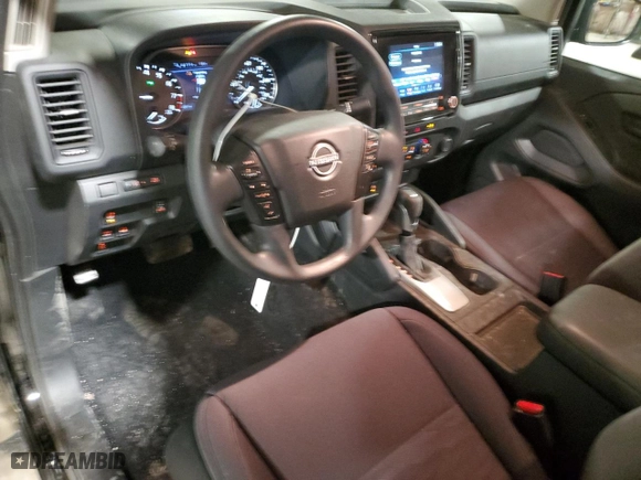 2024 Nissan Frontier S with VIN 1N6ED1CM2RN647351, listed as a Copart auction lot 46687705 with 8,851 mi miles and Salvage Title. Bid and sale history available at carsss.com. Image 8.