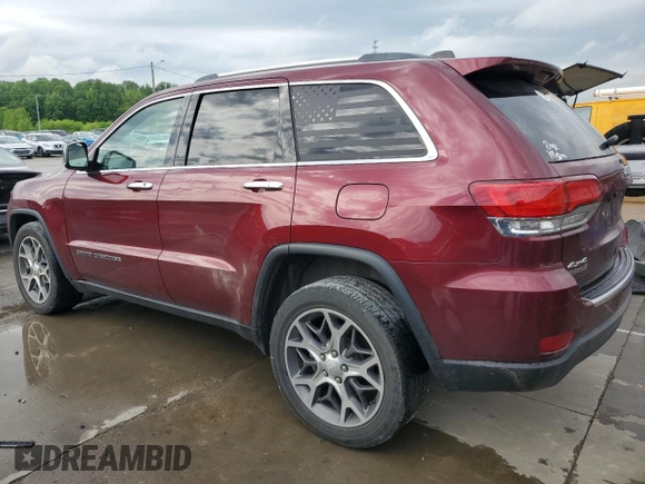 2020 Jeep Grand Cherokee Limited with VIN 1C4RJFBG0LC342956, listed as a Copart auction lot 55724645 with 88,841 mi miles and Salvage title. Bid and sale history available at DreamBid. Image 2.
