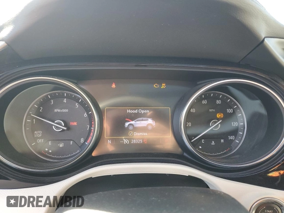 2023 Buick Encore GX Essence with VIN KL4MMFSL4PB121039, listed as a Copart auction lot 47946375 with 28,325 mi miles and Salvage title. Bid and sale history available at DreamBid. Image 9.