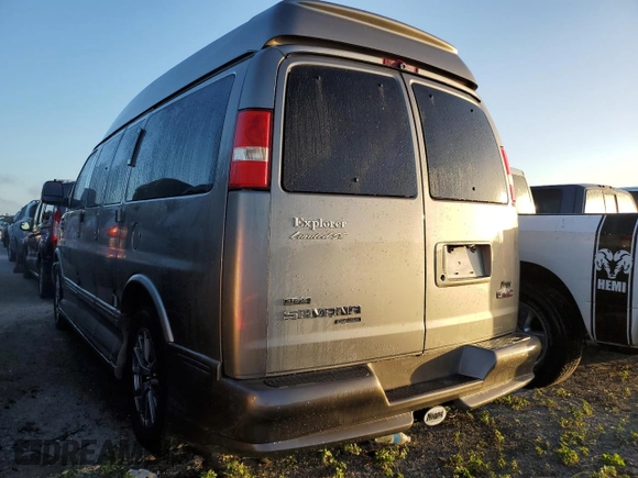 2012 GMC Savana Cargo Van YF7 Upfitter with VIN 1GDS7DC49C1111120, listed as a Copart auction lot 76689004 with 76,889 mi miles and Non Repairable. Bid and sale history available at carsss.com. Image 2.