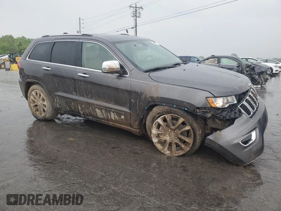 2018 Jeep Grand Cherokee Limited with VIN 1C4RJFBG6JC378311, listed as a Copart auction lot 53824985 with 96,596 mi miles and Salvage Title. Bid and sale history available at DreamBid. Image 4.