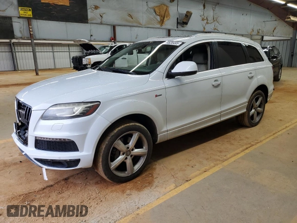 2014 Audi Q7 3.0T S line Prestige with VIN WA1DGAFE6ED020219, listed as a Copart auction lot 44638495 with 121,047 mi miles and Salvage Title. Bid and sale history available at carsss.com. Image 1.