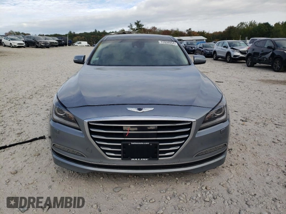 2017 Genesis G80 3.8L with VIN KMHGN4JE0HU191405, listed as a Copart auction lot 72058054 with 130,027 mi miles and Salvage Title. Bid and sale history available at carsss.com. Image 5.