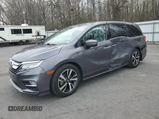 2019 Honda Odyssey Elite with VIN 5FNRL6H90KB059915, listed as a Copart auction lot 51982125 with 49,962 mi miles and Salvage Title. Bid and sale history available at DreamBid. Image 1.