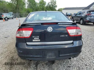 2008 Mercury Milan Premier with VIN 3MEHM02148R602813, listed as a Copart auction lot 68064454 with 121,307 mi miles and Salvage Title. Bid and sale history available at carsss.com. Image 6.