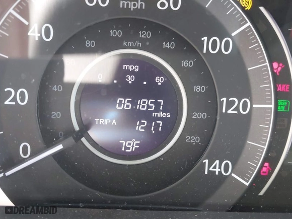 2015 Honda CR-V EX with VIN 2HKRM3H58FH551110, listed as a IAAI auction lot 41918745 with 61,857 mi miles. Bid and sale history available at carsss.com. Image 15.