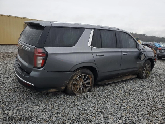 2021 Chevrolet Tahoe LT with VIN 1GNSCNKD1MR156490, listed as a Copart auction lot 42393605 with 134,700 mi miles and Salvage Title. Bid and sale history available at carsss.com. Image 3.