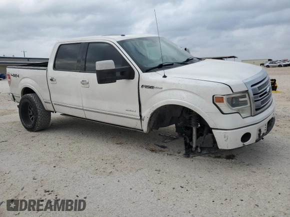 2013 Ford F-150 XL with VIN 1FTFW1ET1DFC96506, listed as a Copart auction lot 47706655 with 146,405 mi miles and Salvage Title. Bid and sale history available at carsss.com. Image 4.