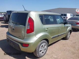 2013 Kia Soul with VIN KNDJT2A56D7606630, listed as a IAAI auction lot 42010848 with 120,050 mi miles and . Bid and sale history available at DreamBid. Image 4.