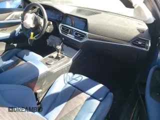 2021 BMW M4 with VIN WBS53AZ01MCG99595, listed as a Copart auction lot 71684364 with 12,848 mi miles and Salvage Title. Bid and sale history available at carsss.com. Image 8.
