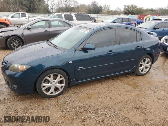 2007 Mazda 3 s Sport with VIN JM1BK323971762923, listed as a Copart auction lot 45624225 with 92,184 mi miles and Salvage Title. Bid and sale history available at carsss.com. Image 1.