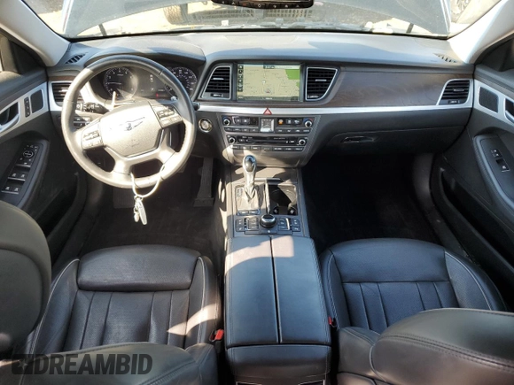 2017 Genesis G80 3.8L with VIN KMHGN4JE9HU175851, listed as a Copart auction lot 50751995 with 97,300 mi miles and Salvage title. Bid and sale history available at DreamBid. Image 8.