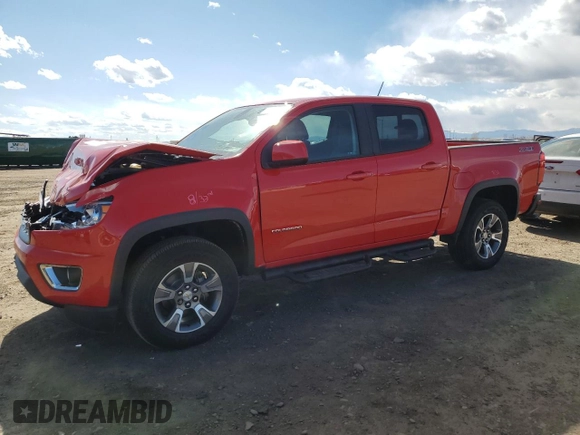 2018 Chevrolet Colorado 4WD Z71 z VIN 1GCGTDEN9J1113569, wystawiony jako Copart lot #46882725 z przebiegiem 110 254 mil mil oraz Szkoda całkowita • Salvage title. Historia ofert i sprzedaży dostępna na DreamBid. Obrazek 1.