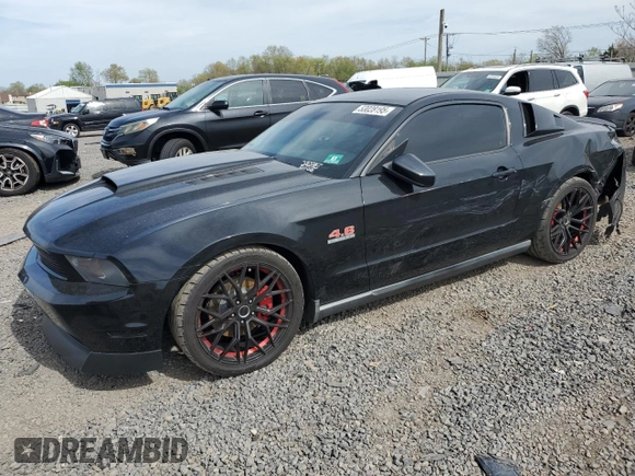 2010 Ford Mustang GT with VIN 1ZVBP8CH8A5119369, listed as a Copart auction lot 53028195 with 132,124 mi miles and Salvage Title. Bid and sale history available at carsss.com. Image 1.