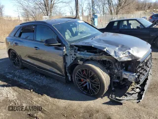 2024 Audi SQ8 Premium Plus with VIN WA1AWBF17RD008918, listed as a Copart auction lot 51642285 with 14,211 mi miles and Salvage Title. Bid and sale history available at DreamBid. Image 4.