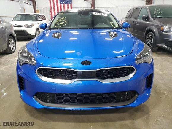 2018 Kia Stinger Premium with VIN KNAE25LA1J6015507, listed as a Copart auction lot 55673284 with 77,240 mi miles and Salvage Title. Bid and sale history available at carsss.com. Image 5.