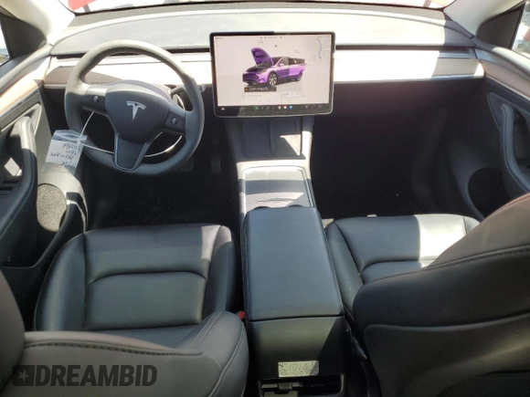 2024 Tesla Model Y Long Range с VIN 7SAYGDEE2RF988958, выставлен на аукционе Copart как лот 58066795 с пробегом 26 356 миль миль и Списание • Salvage title. История ставок и продаж доступна на DreamBid. Изображение 8.