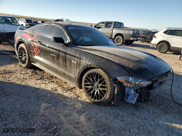 2022 Ford Mustang GT with VIN 1FA6P8CF1N5112150, listed as a Copart auction lot 79460564 with 0 mi miles and Salvage Title. Bid and sale history available at carsss.com. Image 4.