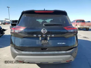 2022 Nissan Rogue SV with VIN 5N1BT3BB3NC724489, listed as a Copart auction lot 42654825 with 37,575 mi miles and Salvage Title. Bid and sale history available at DreamBid. Image 6.