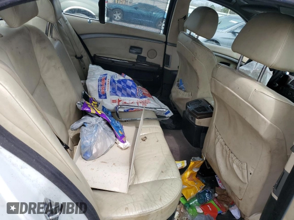 2004 BMW 7 Series 745i with VIN WBAGL63444DP70074, listed as a Copart auction lot 45068004 with Not Provided miles and Salvage Title. Bid and sale history available at DreamBid. Image 11.