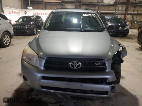 2008 Toyota RAV4 with VIN JTMZK33V186011768, listed as a Copart auction lot 47865145 with 138,021 mi miles and Salvage Title. Bid and sale history available at carsss.com. Image 5.