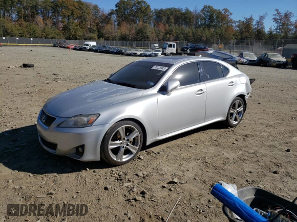 2012 Lexus IS 250 with VIN JTHBF5C22C2102974, listed as a Copart auction lot 41452735 with 200,415 mi miles and Non Repairable. Bid and sale history available at DreamBid. Image 1.