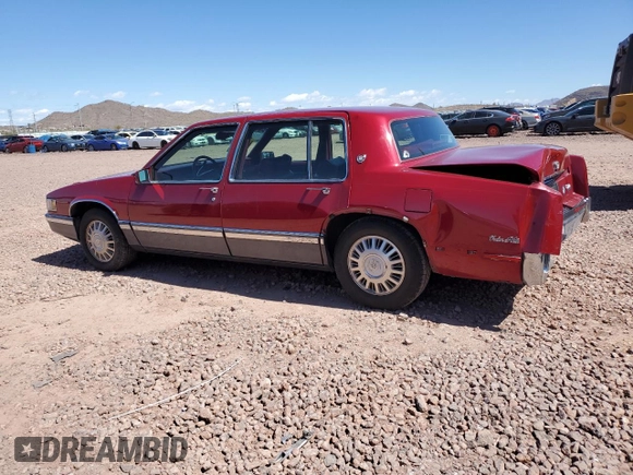 1991 Cadillac DeVille z VIN 1G6CD53B8M4347542, wystawiony jako Copart lot #48966595 z przebiegiem 153 152 mil mil oraz Szkoda całkowita • Salvage title. Historia ofert i sprzedaży dostępna na DreamBid. Obrazek 2.