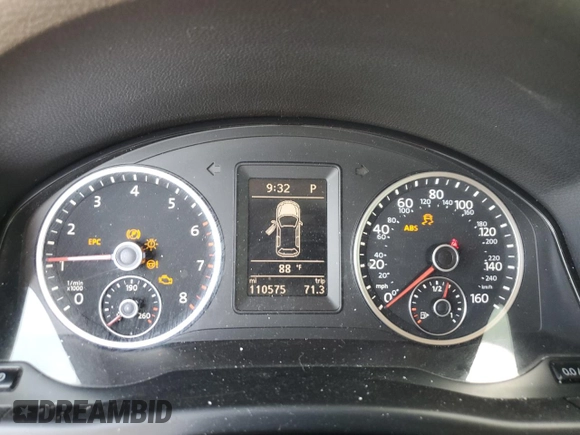 2016 Volkswagen Tiguan R-Line with VIN WVGAV7AXXGW603213, listed as a Copart auction lot 63615205 with 110,575 mi miles and Salvage title. Bid and sale history available at DreamBid. Image 9.