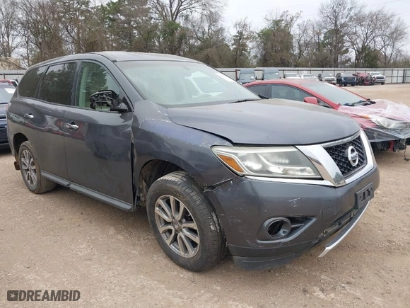 2013 Nissan Pathfinder Platinum with VIN 5N1AR2MN9DC629283, listed as a IAAI auction lot 41433891 with 253,609 mi miles. Bid and sale history available at carsss.com. Image 1.
