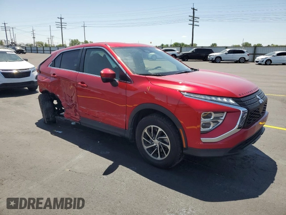 2024 Mitsubishi Eclipse Cross ES with VIN JA4ATUAA7RZ001708, listed as a Copart auction lot 58759225 with 19,379 mi miles and Salvage title. Bid and sale history available at DreamBid. Image 4.