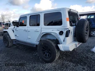2020 Jeep Wrangler Unlimited Sahara Altitude z VIN 1C4HJXEG2LW319304, wystawiony jako Copart lot #88274015 z przebiegiem 50 599 mil mil oraz Szkoda całkowita • Salvage title. Historia ofert i sprzedaży dostępna na DreamBid. Obrazek 2.