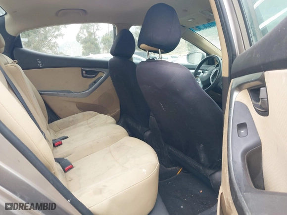 2012 Hyundai Elantra GLS with VIN 5NPDH4AE7CH086622, listed as a IAAI auction lot 42056652 with 302,842 mi miles. Bid and sale history available at carsss.com. Image 8.