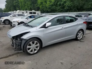 2012 Hyundai Elantra Limited with VIN 5NPDH4AEXCH111030, listed as a Copart auction lot 61125275 with 93,677 mi miles and Salvage title. Bid and sale history available at DreamBid. Image 1.