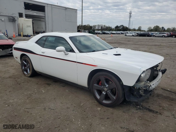 2013 Dodge Challenger R/T with VIN 2C3CDYBT9DH679344, listed as a Copart auction lot 52183435 with 123,261 mi miles and Salvage Title. Bid and sale history available at carsss.com. Image 4.