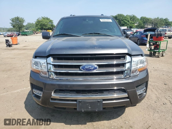 2017 Ford Expedition Max Limited with VIN 1FMJK1KTXHEA60924, listed as a Copart auction lot 60864465 with 205,212 mi miles and Clean title. Bid and sale history available at DreamBid. Image 5.