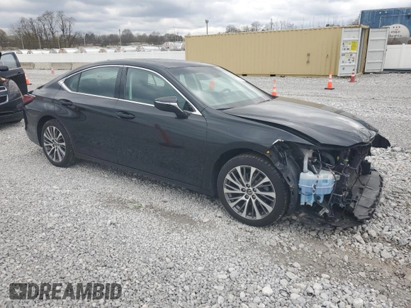 2019 Lexus ES 350 with VIN 58ABZ1B12KU030028, listed as a Copart auction lot 52530685 with 47,322 mi miles and Salvage Title. Bid and sale history available at DreamBid. Image 4.