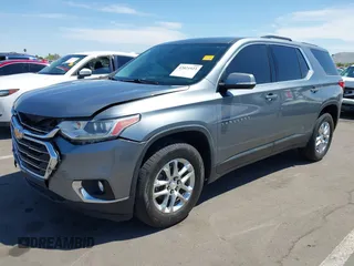 2018 Chevrolet Traverse LT Cloth with VIN 1GNERGKW1JJ170280, listed as a IAAI auction lot 42021923 with 111,742 mi miles. Bid and sale history available at carsss.com. Image 2.