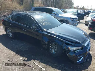 2024 Infiniti Q50 Luxe with VIN JN1EV7BR6RM632411, listed as a IAAI auction lot 41903452 with 5,623 mi miles and . Bid and sale history available at DreamBid. Image 6.
