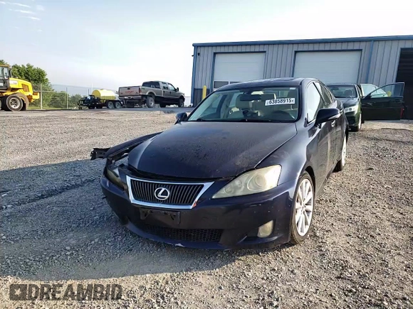 2009 Lexus IS 250 with VIN JTHCK262X92029131, listed as a Copart auction lot 63858915 with 129,451 mi miles and Salvage title. Bid and sale history available at DreamBid. Image 13.