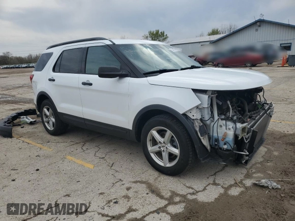2018 Ford Explorer with VIN 1FM5K7B87JGB40658, listed as a Copart auction lot 52546795 with 74,297 mi miles and Salvage title. Bid and sale history available at DreamBid. Image 4.