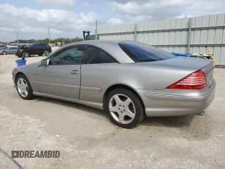 2003 Mercedes-Benz CL-Class 5.0L with VIN WDBPJ75J73A033578, listed as a Copart auction lot 48196415 with 0 mi miles and Salvage Title. Bid and sale history available at carsss.com. Image 2.
