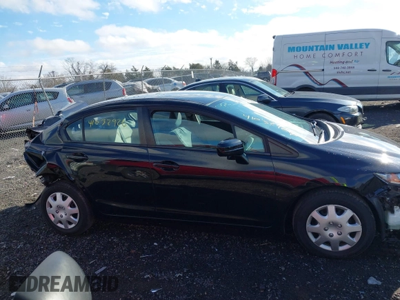 2014 Honda Civic Sedan LX with VIN 19XFB2F59EE021804, listed as a IAAI auction lot 41032926 with 91,634 mi miles. Bid and sale history available at carsss.com. Image 13.