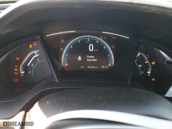 2019 Honda Civic Sedan LX with VIN 2HGFC2F63KH586864, listed as a Copart auction lot 73237954 with 65,308 mi miles and Salvage Title. Bid and sale history available at carsss.com. Image 9.