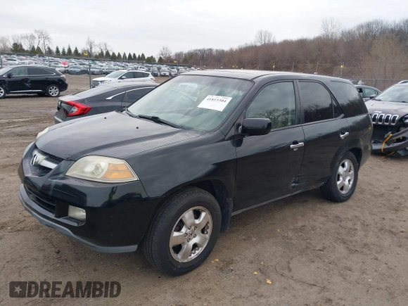 2005 Acura MDX with VIN 2HNYD18235H528356, listed as a IAAI auction lot 41815304 with 170,385 mi miles. Bid and sale history available at carsss.com. Image 2.